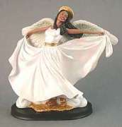 "Dancing in Heavenly Places" is only one of the many angel figurines that we offer.